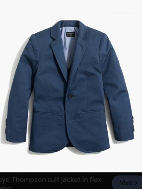 CrewCuts By J. Crew Thompson Blazer Navy Blue Youth Boys 4-5